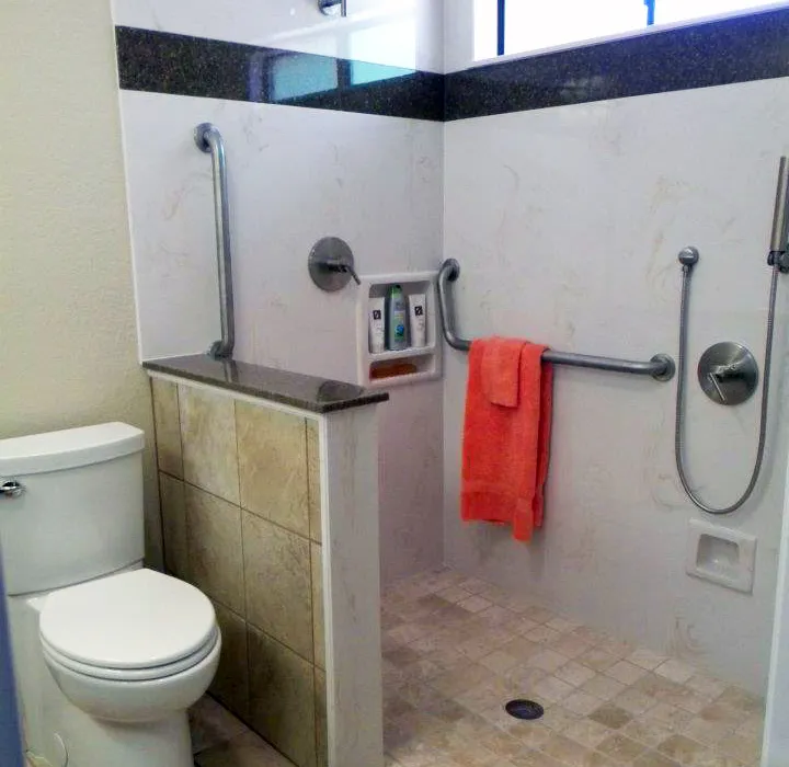 Accessible commercial bathroom