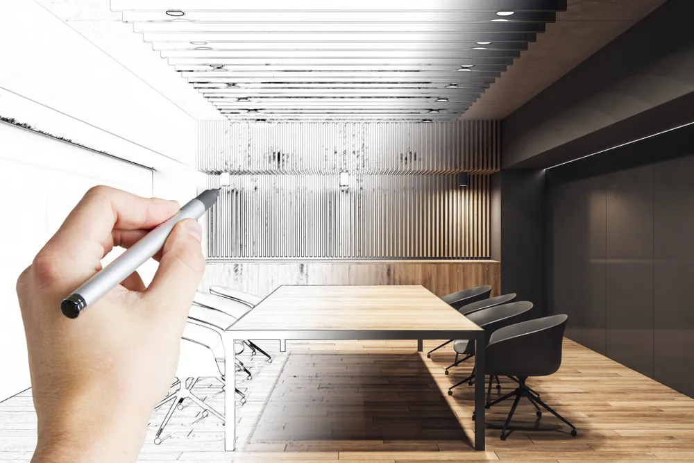Commercial conference room interior design