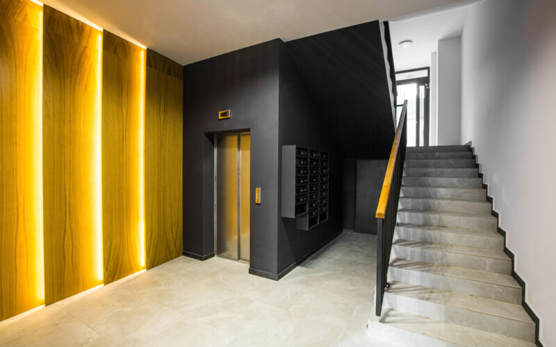 Interior,Of,The,Corridor,Hall,,Apartment,Building
