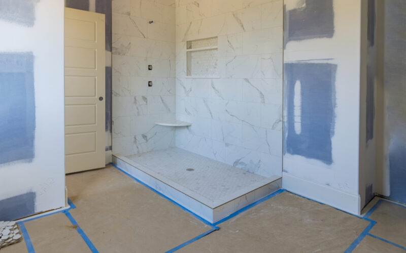 Renovation,Construction,Of,Master,Bathroom,With,New,Under,Construction,Bathroom