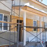 House,Entrance,Under,Painting,,Plastering,And,Constuction,Outdoor.