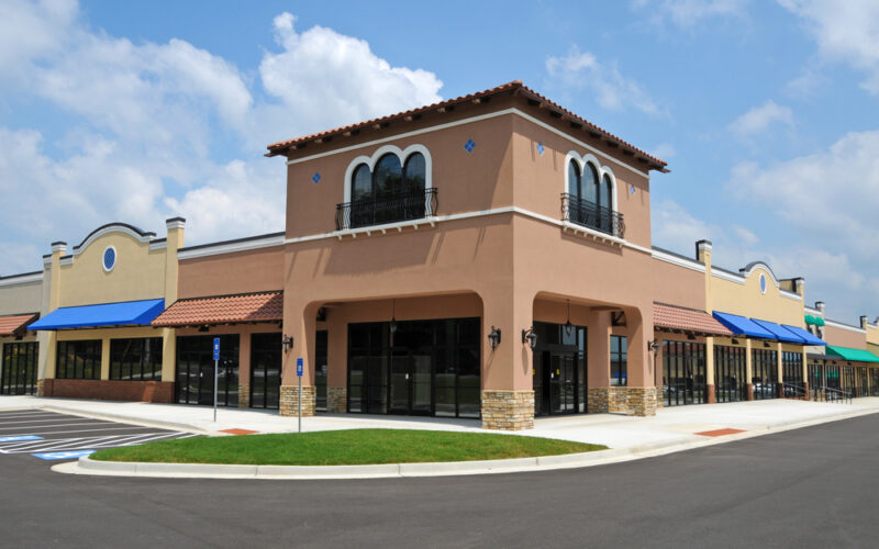 Store,Fronts,In,A,New,Shopping,Center